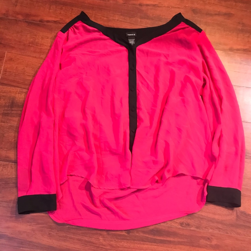 Hot pink blouse